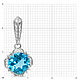 Подвеска из золота 585 с топазом. Арт. ТГП3. Подвеска. Ангелика (demantoid). Интернет-магазин Ярмарка Мастеров.  Фото №2