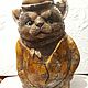 Order Sculpture cat 'Deputy' from the Ural stone Anhydrite. Kamnerezy-urala. Livemaster. . Figurines Фото №3