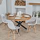 Solid wood dining table, AGVID, round. Tables. MyLoftMe. My Livemaster. Фото №4