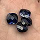 Sapphire hydrothermal briolette square cushion 12h12 mm. Cabochons. yakitoriya. Online shopping on My Livemaster.  Фото №2