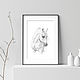 Портрет лошади, рисунок лошади, картина белая лошадь. Картины. WaterColorForever. Ярмарка Мастеров.  Фото №6