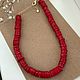 Колье из крупного коралла. Колье. Katerina Moroz accessories for you (katerinamoroz). Ярмарка Мастеров.  Фото №5