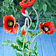 Interior composition "Poppies" made of polymer clay. Composition. Fairyland by Nata Vysochkova. My Livemaster. Фото №6
