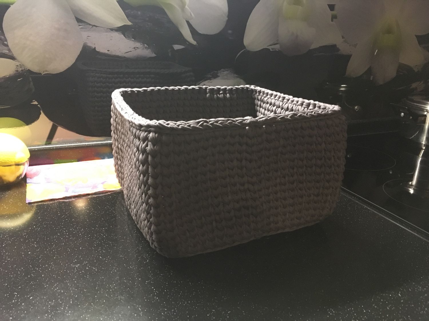 Корзинка из полиэфирного шнура