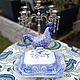 Винтаж: Террин Споуд Камилла голубой Spode Camilla, 1903 год. Сервизы винтажные. A_Queentage. Ярмарка Мастеров.  Фото №10