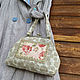 Handbag 'Linen boho', Classic Bag, Moscow,  Фото №1