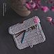 Key holder knitted with 6 carabiners, 17 cm, color gray, 1 piece. Housekeeper. Natalia Sholokhova (Hand loops). My Livemaster. Фото №5