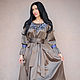 Elegant satin dress with embroidery 'French spring'. Dresses. KVITKA. Online shopping on My Livemaster.  Фото №2