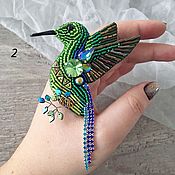 Украшения handmade. Livemaster - original item A Hummingbird pin brooch is a gift for a girl on March 8. Handmade.