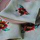 Linen napkins with embroidery 'Scarlet poppy'. Swipe. Olga Lado. My Livemaster. Фото №4