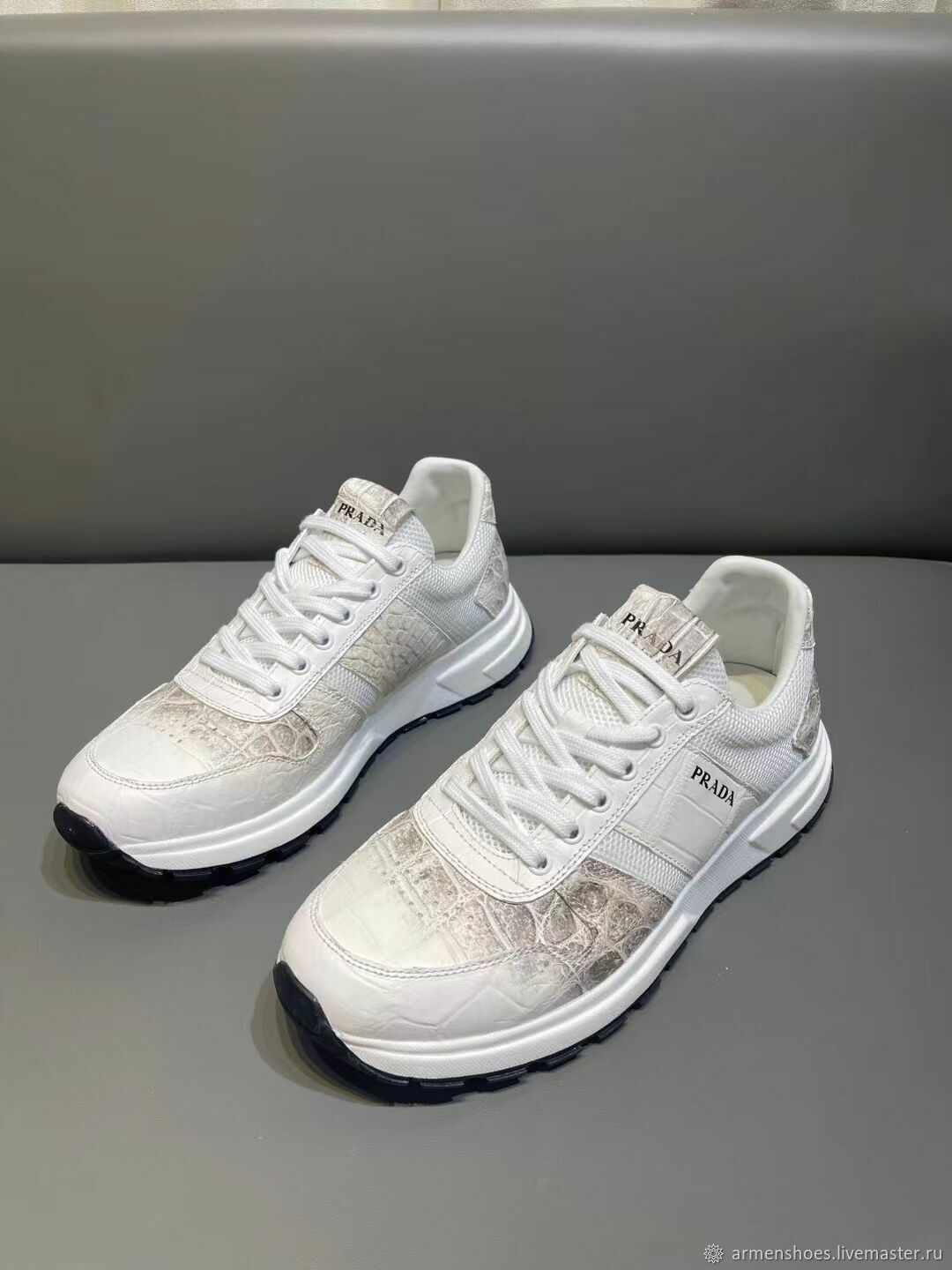 Sneakers made of genuine crocodile leather, in natural color – купить на  Ярмарке Мастеров – LDTZ4COM | Sneakers, St. Petersburg