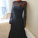 Elegant mohair dress ' Black Swan'. Dresses. hand knitting from Galina Akhmedova. Online shopping on My Livemaster.  Фото №2