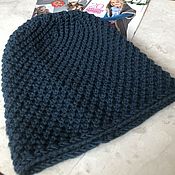 Аксессуары handmade. Livemaster - original item STYLE winter hat made of Italian yarn 100%-merino. Handmade.