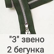 Материалы для творчества handmade. Livemaster - original item Accessories for sewing: Zipper, Metal, Green. Handmade.