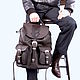 Men's leather backpack ' Mister and Mississippi», Men\\\'s backpack, St. Petersburg,  Фото №1