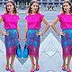 Шелковый комплект юбка и топ "My look". Костюмы. Вита Цветочная. Онлайн-ателье.. Интернет-магазин Ярмарка Мастеров.  Фото №2