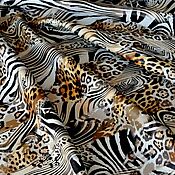 Материалы для творчества handmade. Livemaster - original item Genuine Leopard-zebra leather 0,8mm. Handmade.