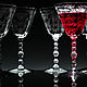 Collectible Crystal glasses with etching, Wine Glasses, Moscow,  Фото №1