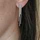 Long earrings sticks without stones, earrings ' Waterfall'. Earrings. Irina Moro. Online shopping on My Livemaster.  Фото №2