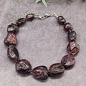 Украшения handmade. Livemaster - original item Bracelet natural garnet stone. Handmade.