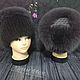 Fur hat made of mink fur.( Premium). Caps. kupimeh. My Livemaster. Фото №6