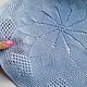 Винтаж: Салфетка голубая  Аккуратный цветок. Текстиль винтажный. Старинные  шедевры. Ярмарка Мастеров.  Фото №4