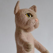 Куклы и игрушки ручной работы. Ярмарка Мастеров - ручная работа The toy is made of wool cat. Handmade.
