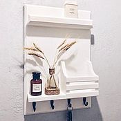 Для дома и интерьера handmade. Livemaster - original item The housekeeper wall in the hallway white. Handmade.
