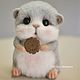 Felted toy hamster chubby. Felted Toy. Felt toy fromKristina Antropova. My Livemaster. Фото №5
