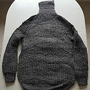 Одежда handmade. Livemaster - original item Knitted grey sweater made of sheep wool. Handmade.