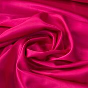 Материалы для творчества handmade. Livemaster - original item Fabrics:Satin viscose Max Mara fuchsia. Handmade.