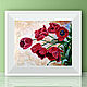  ' Red Tulips' acrylic painting. Pictures. flamemilady. My Livemaster. Фото №6