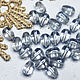 Beads drops 10/6 mm Light gray 1 piece briolettes. Beads1. agraf. My Livemaster. Фото №5