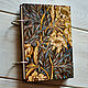 Скетчбук А6 Английский Блокнот из дерева. Скетчбуки. EVAG выжигание и живопись по дереву. Интернет-магазин Ярмарка Мастеров.  Фото №2
