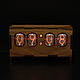 Lamp clock 'American nut Optima' IN-12, Tube clock, Moscow,  Фото №1