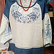 блузка с вышивкой, Народные рубахи, Чемал,  Фото №1