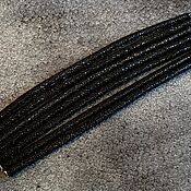 Материалы для творчества handmade. Livemaster - original item Cords, made of polished Stingray leather, in dark grey!. Handmade.