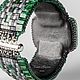 Conjunto verde Matrix Pulsera y collar con jadeítas Sayanas. Jewelry Sets. Elena Potsepnya Jewelry. Ярмарка Мастеров.  Фото №6