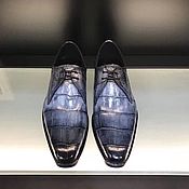 Обувь ручной работы handmade. Livemaster - original item Men`s shoes, classic from the tail of a crocodile.. Handmade.