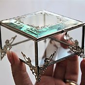 Свадебный салон handmade. Livemaster - original item Wedding box. Box with facets and filigree. The Snow Queen. Handmade.