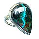 Amazon ring with Shattuckite, 925 sterling silver, size 18.25-18.5. Vintage ring. marusy-1 (Marusy-1). Online shopping on My Livemaster.  Фото №2