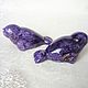 Figures ringed Seals from charoite. Figurines. Stones Gems from Siberia. Online shopping on My Livemaster.  Фото №2
