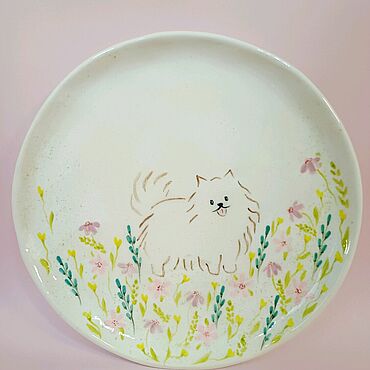 Посуда ручной работы. Ярмарка Мастеров - ручная работа Керамическая тарелка. Handmade.