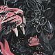 Розовый леопард в черно-белых цветах картина на холсте. Картины. Kissidizi. Ярмарка Мастеров.  Фото №4