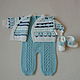 Hand-knitted set "Winter motives", Baby Clothing Sets, Moscow,  Фото №1