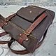 Кожаный рюкзак roll top. Рюкзаки. ALEX FLAIR • leather goods. Ярмарка Мастеров.  Фото №6
