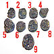 6 types of large stones-beads assorted to choose from by numbers, Beads1, Stupino,  Фото №1