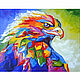 Painting birds. Oil painting 'Eagle' on canvas, Pictures, Belgorod,  Фото №1