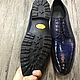 Order Classic dress shoes crocodile leather in dark blue color. SHOES&BAGS. Livemaster. . Sneakers Фото №3