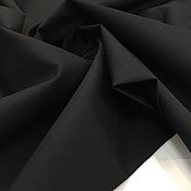 Итальянский Жаккард черный в стиле шанель "полоска" 11-6486